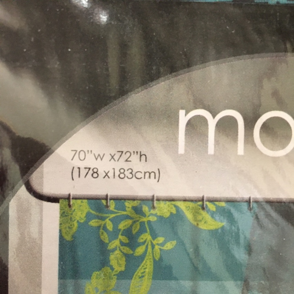Mona Art 100% Polyester Shower Curtain - Picture 3 of 4